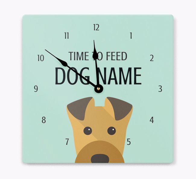 Time To Feed: Personalized {breedFullName} Wall Clock